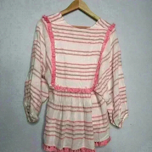 Zimmerman top Womens 1 Small Pink V-Neck 3/4 Sleeve - Picture 7 of 14